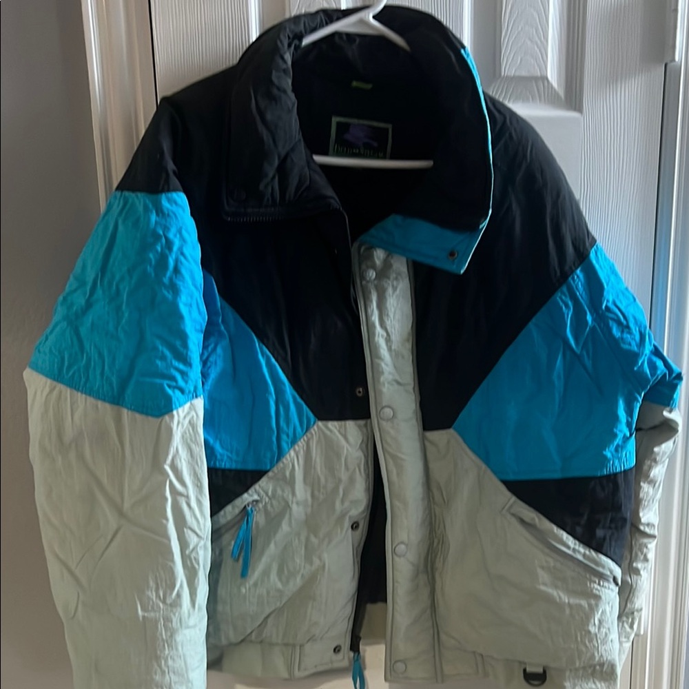 Field & Stream Black Jacket with Purple Logo